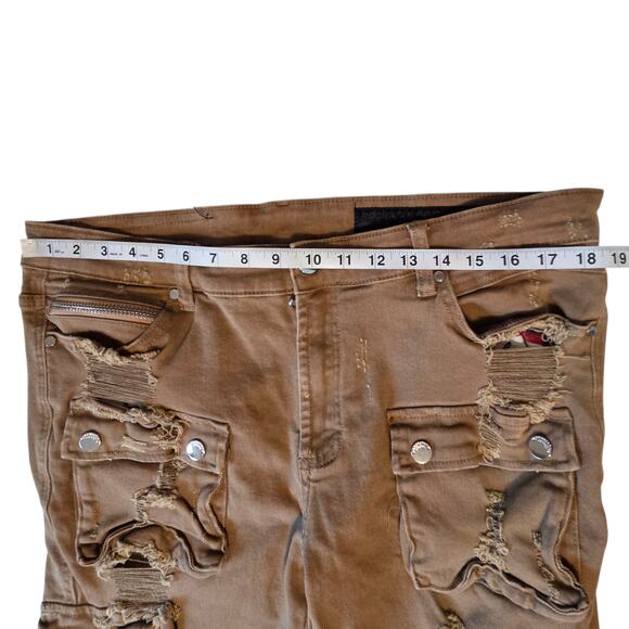 Rockstar Original Kap Tan Cargo Jeans Men's size 40 - Picture 6 of 12